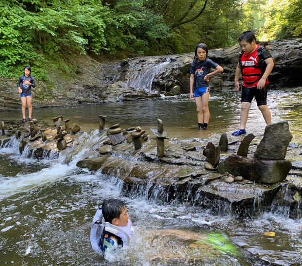 夏の川冒険 夏の川冒険
